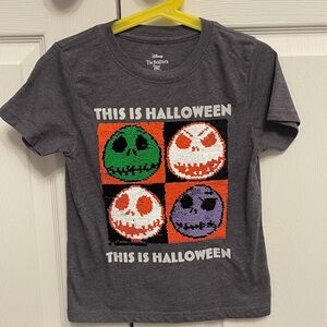 Disney Tim Burton Nightmare before Christmas sequence shirt size xs